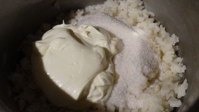 ванильно-рисовая запеканка с яблоками