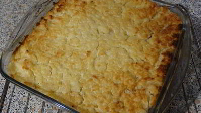 ванильно-рисовая запеканка с яблоками