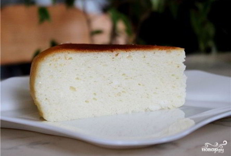 Воздушная запеканка из творога