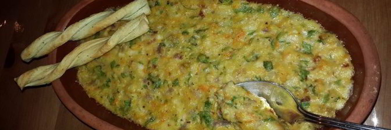 Запеканка из чечевицы с кабачком и сыром