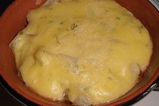 Запеканка из фенхеля с соусом бешамель