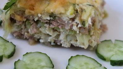 запеканка из капусты и фарша