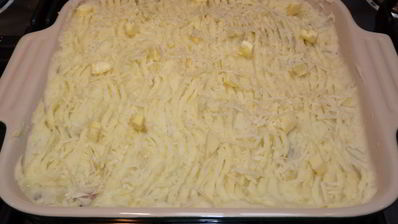 запеканка из картофельного пюре и фарша