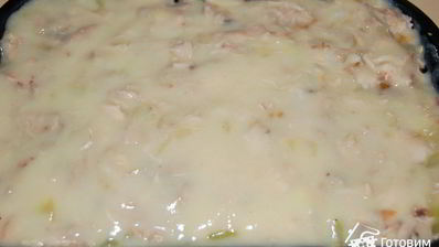 запеканка из макарон с курицей