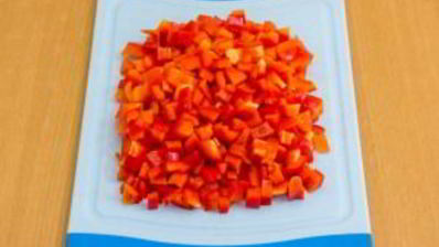 запеканка с рисом, куриным филе, кукурузой и овощами