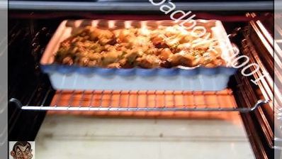 запеканка с виноградом и грибами