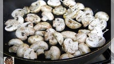 запеканка с виноградом и грибами