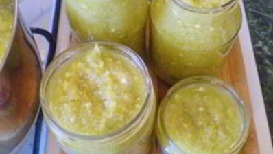 аджика из кабачков на зиму острая