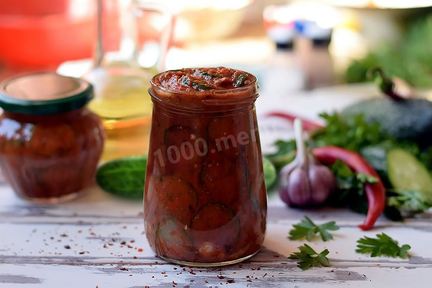 Огурцы в аджике на зиму