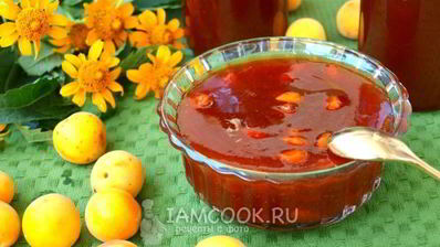 абрикосовый джем с ядрами
