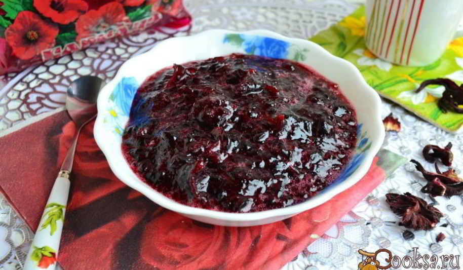 Рецепт быстрого джема из суданской розы