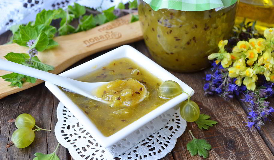 Рецепт джема из крыжовника с апельсином на зиму