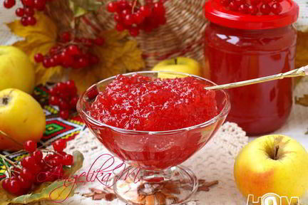 Джем из яблок и калины