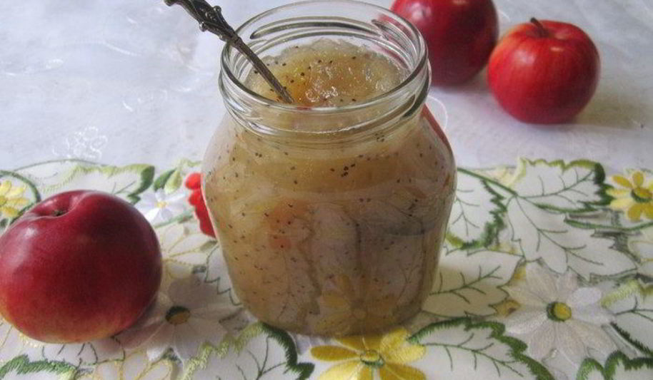 Рецепт грушева-яблочного джем с маком