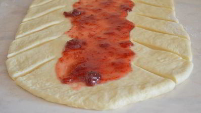 винер брод с клубничным джемом — вкуснейшая датская выпечка