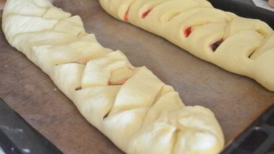 винер брод с клубничным джемом — вкуснейшая датская выпечка