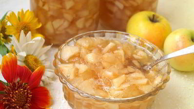 яблочный джем с карамелью