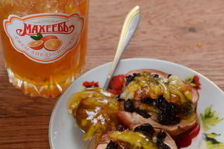 Запеченные яблоки с апельсиновым джемом