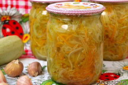 Кабачки по-корейски на зиму