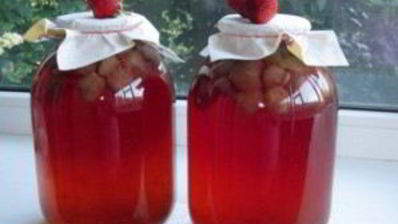 клубничный компот на зиму