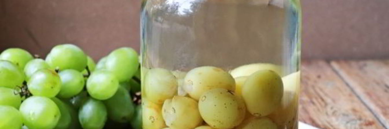 Компот из белого винограда на зиму