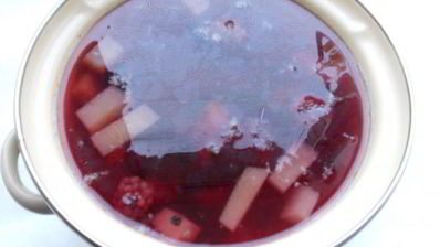 компот из дыни и ежевики