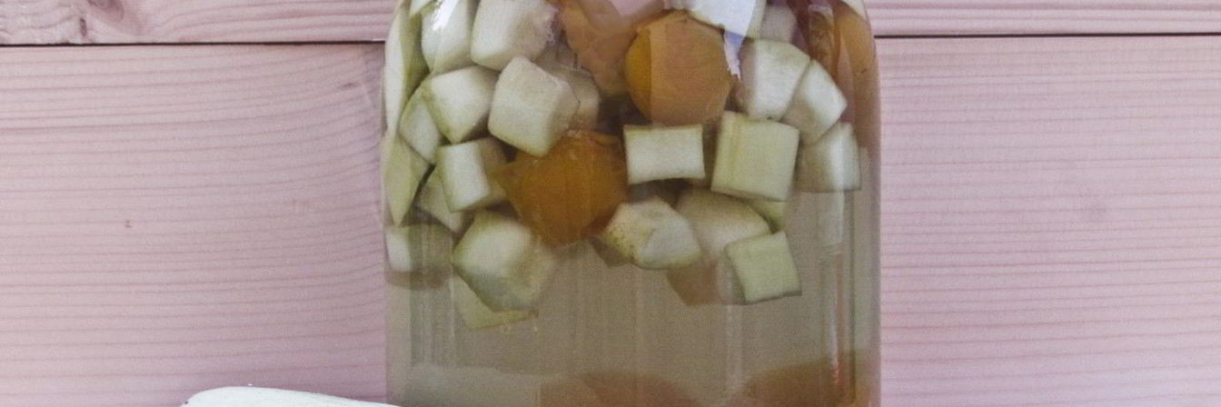 Компот из кабачков и алычи