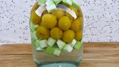 компот из кабачков и алычи
