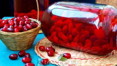 компот из кизила на зиму