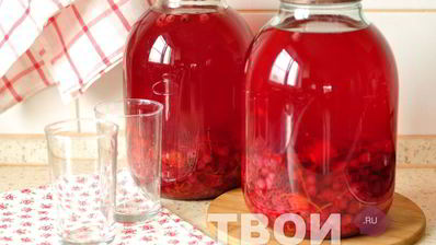 компот из красной смородины с апельсином