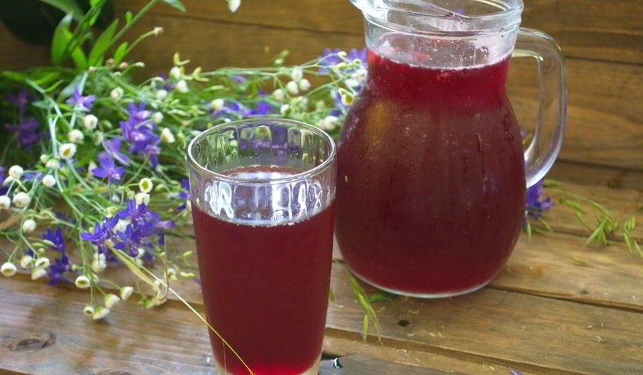 Рецепт компота из малины и вишни