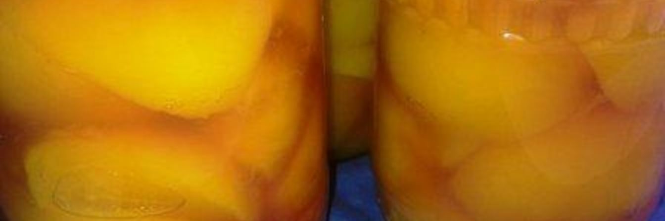 Компот из персиков в сливовой заливке