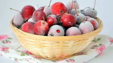 компот из райских яблок с мятой