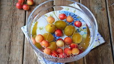 компот из ранеток и слив на зиму