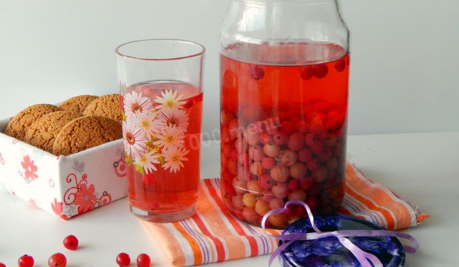 Рецепт компота из смородины и крыжовника на зиму