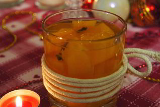 Компот из тыквы с апельсином