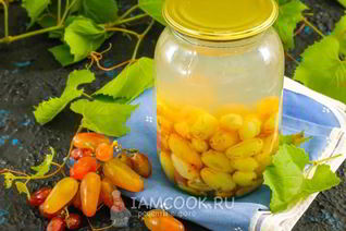 Компот из винограда на зиму без стерилизации