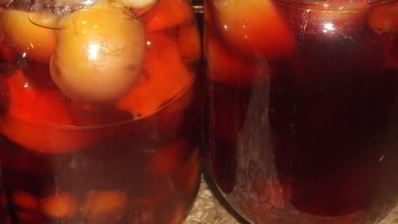 компот сливово-яблочный