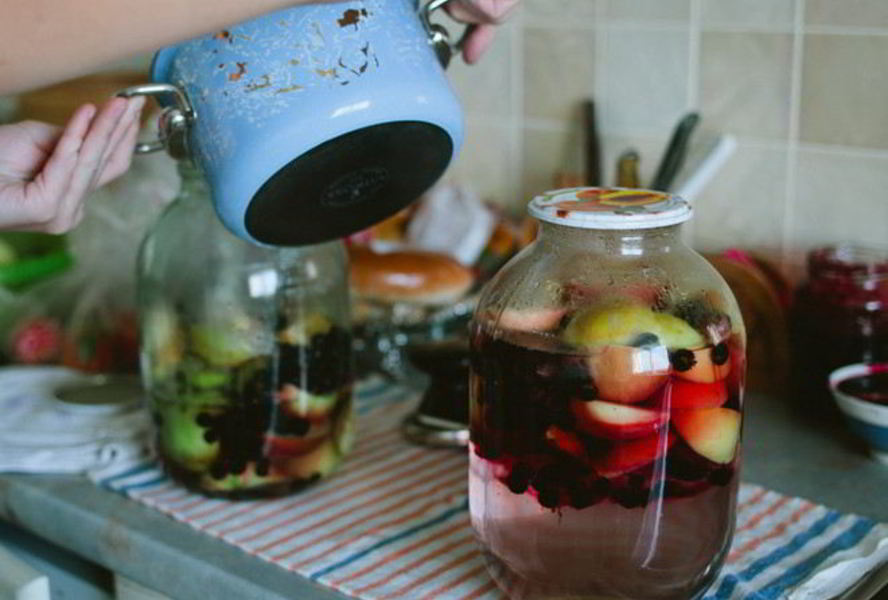 Яблочный компот из свежих яблок