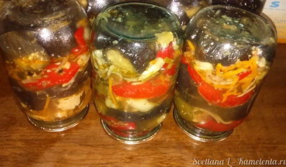 Рецепт баклажанов маринованных с цветной капустой и гогошарами