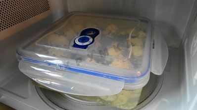 быстромаринованная цветная капуста в микроволновке