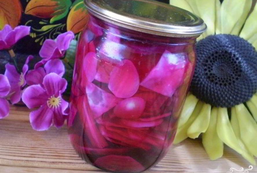 Маринованная капуста со свеклой