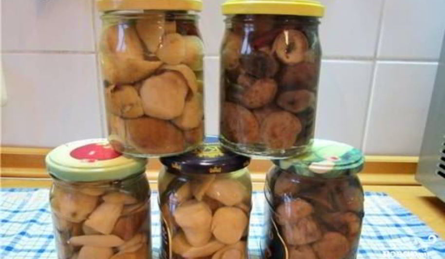 Рецепт маринованных белых грибов с корицей
