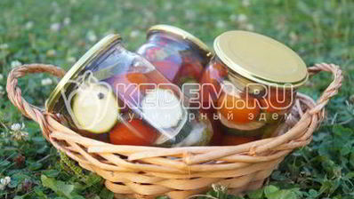 маринованные кабачки с помидорами