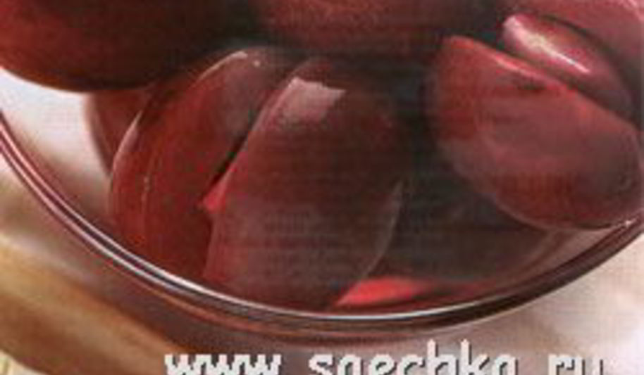 Рецепт сливы, маринованной чесноком