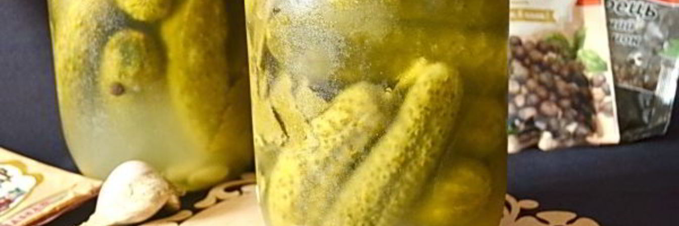 Огурцы на зиму в литровых банках