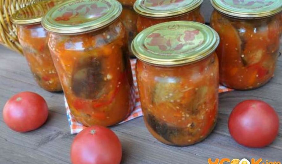 Рецепт перца с баклажанами на зиму