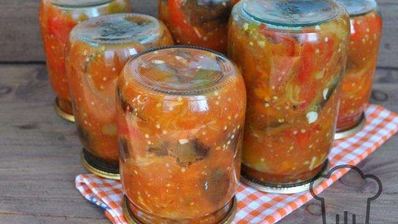 перец с баклажанами на зиму