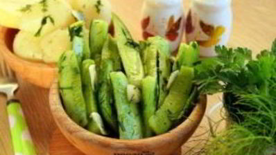 быстрые огурцы малосольные в пакете