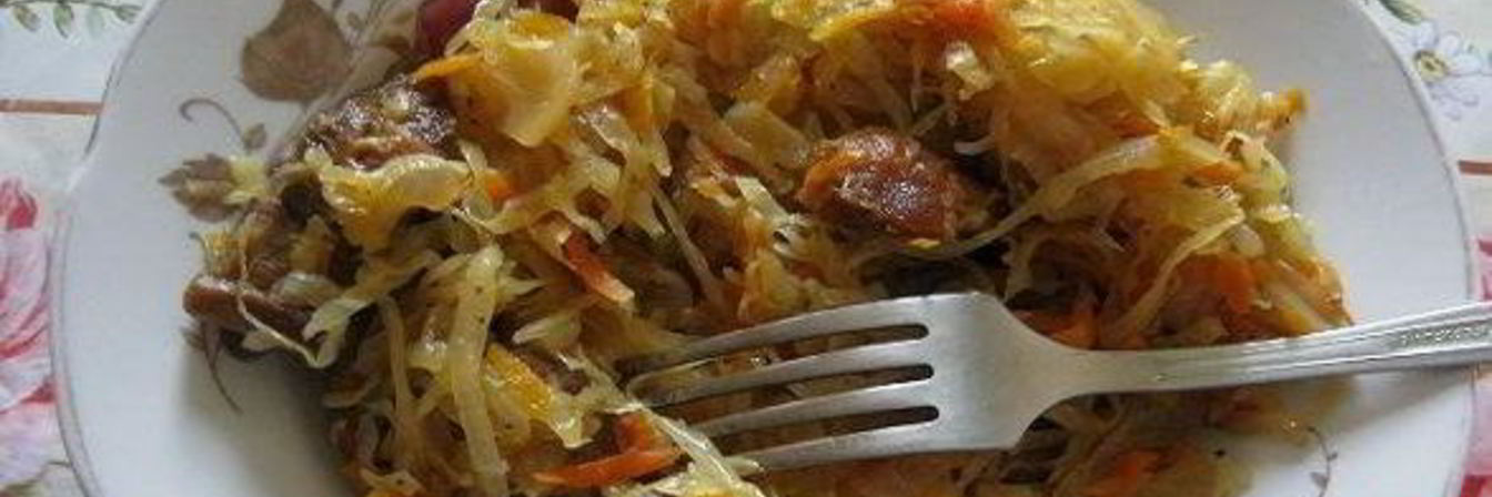 Кислая капуста со свининой